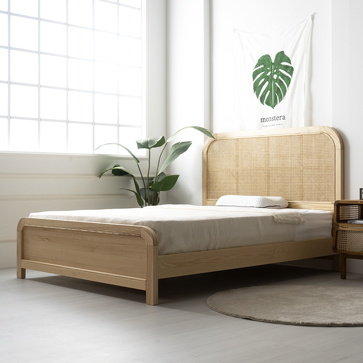 (착불) 셀레네라탄원목침대(Q)