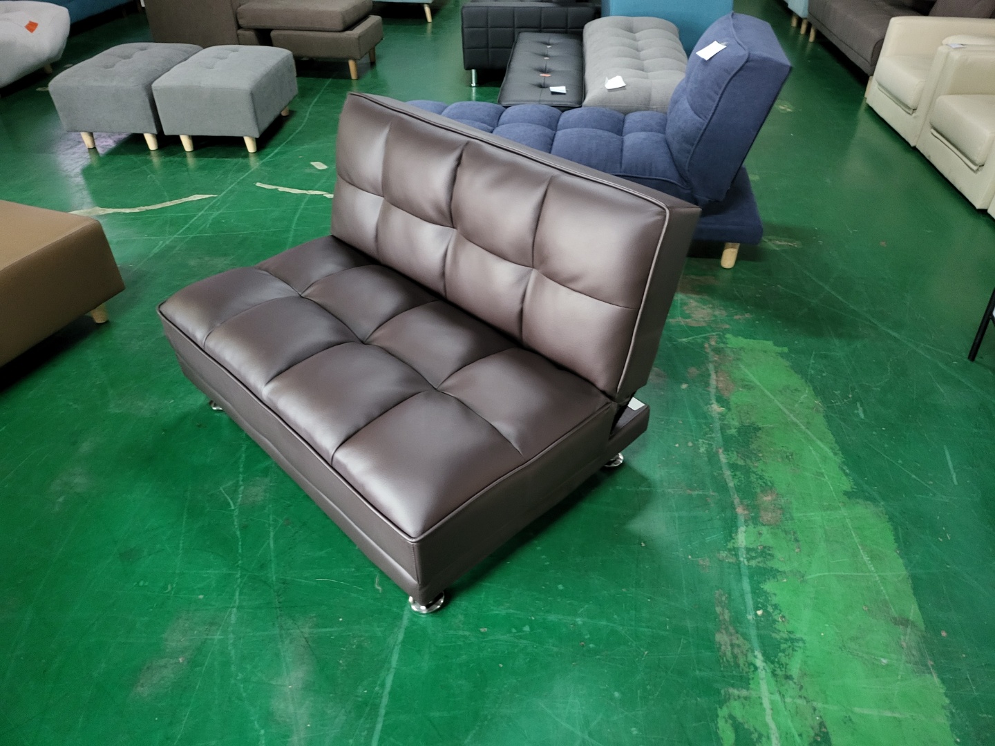 [B등급] 211018-5 카우치A형_인조가죽_초코