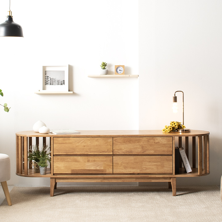 템플원목2단거실장1800