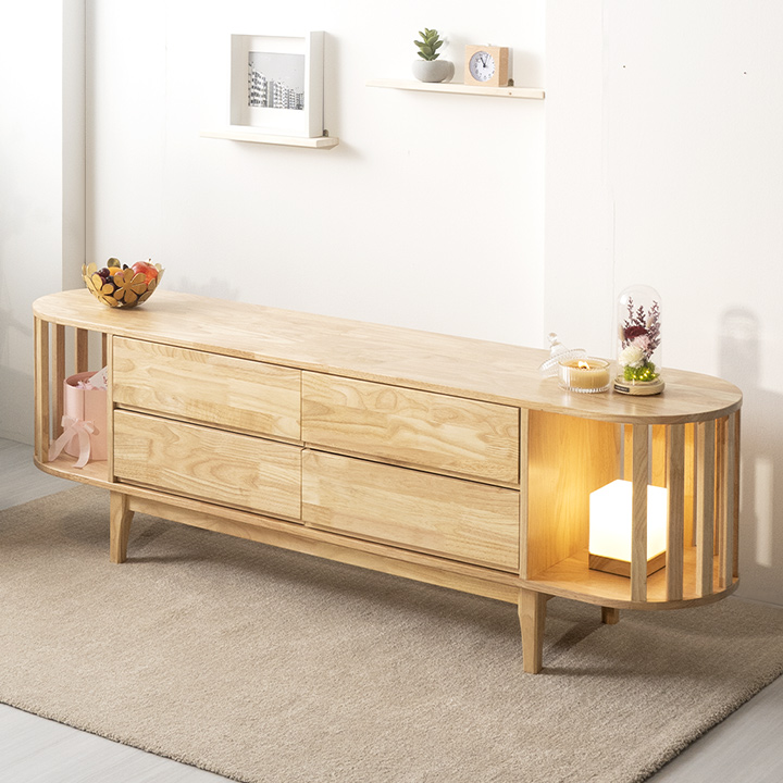 템플원목2단거실장1800