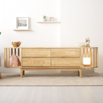 템플원목2단거실장1800