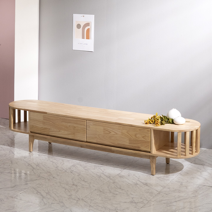 템플원목1단거실장2000