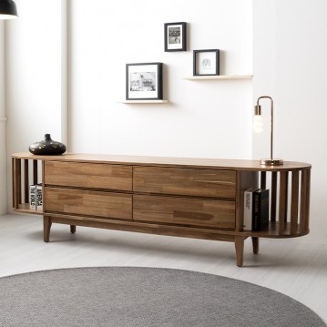 템플원목2단거실장2000