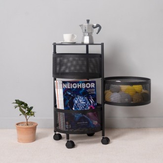 비트원형회전수납트레이3단